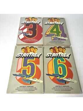 Star Trek 3 4 5 6 Paperback Book Sci-Fi James Blish 1970s Vintage Corgi Spock